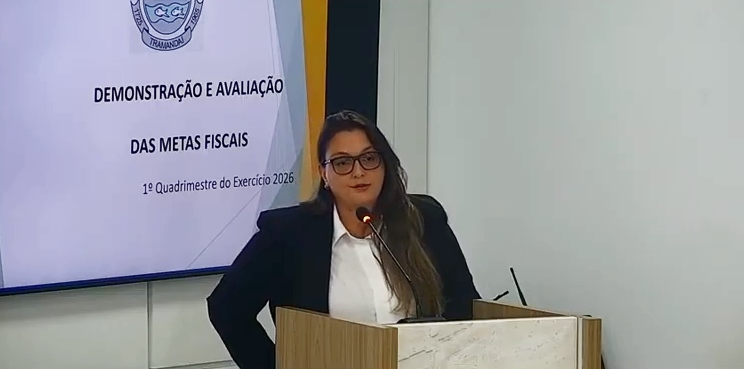 A apresentação foi feita pela contadora geral Bianca Karoline Moreira Magni e aconteceu durante audiência pública na Câmara de Vereadores.
