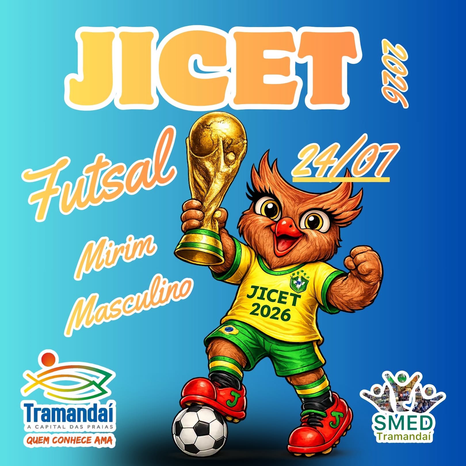 Nesta sexta-feira, 24 de julho, foi encerrada mais uma edição dos Jogos da Comunidade Escolar de Tramandaí (JICET). O Ginásio da Zona Sul recebeu a grande final da modalidade Futsal Mirim Masculino, com partidas marcadas por talento, dedicação e espírito esportivo.