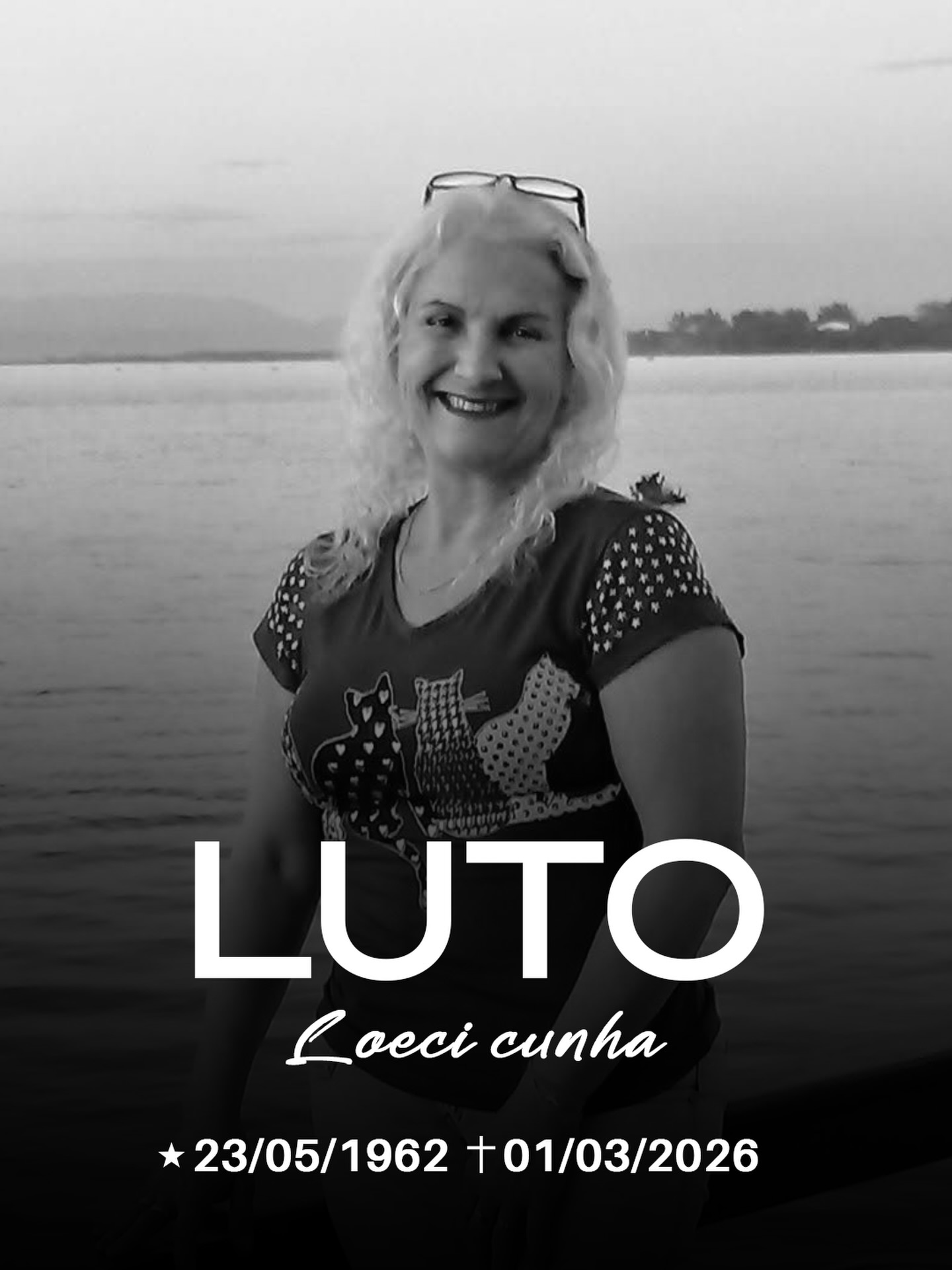 A Prefeitura de Tramandaí manifesta profundo pesar pelo falecimento da servidora pública aposentada Loeci Terezinha Moraes da Cunha, ocorrido neste domingo, 1º de março de 2026.