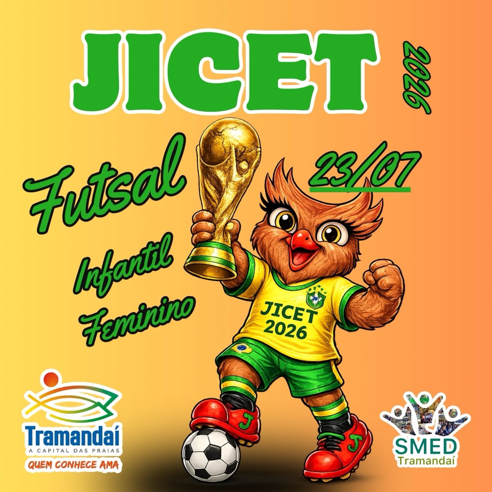 Nesta quinta-feira, 23 de julho, o Ginásio da Zona Sul foi palco de mais uma etapa dos Jogos da Comunidade Escolar de Tramandaí (JICET), reunindo talento, dedicação e espírito esportivo na disputa da modalidade Futsal Infantil Feminino.
